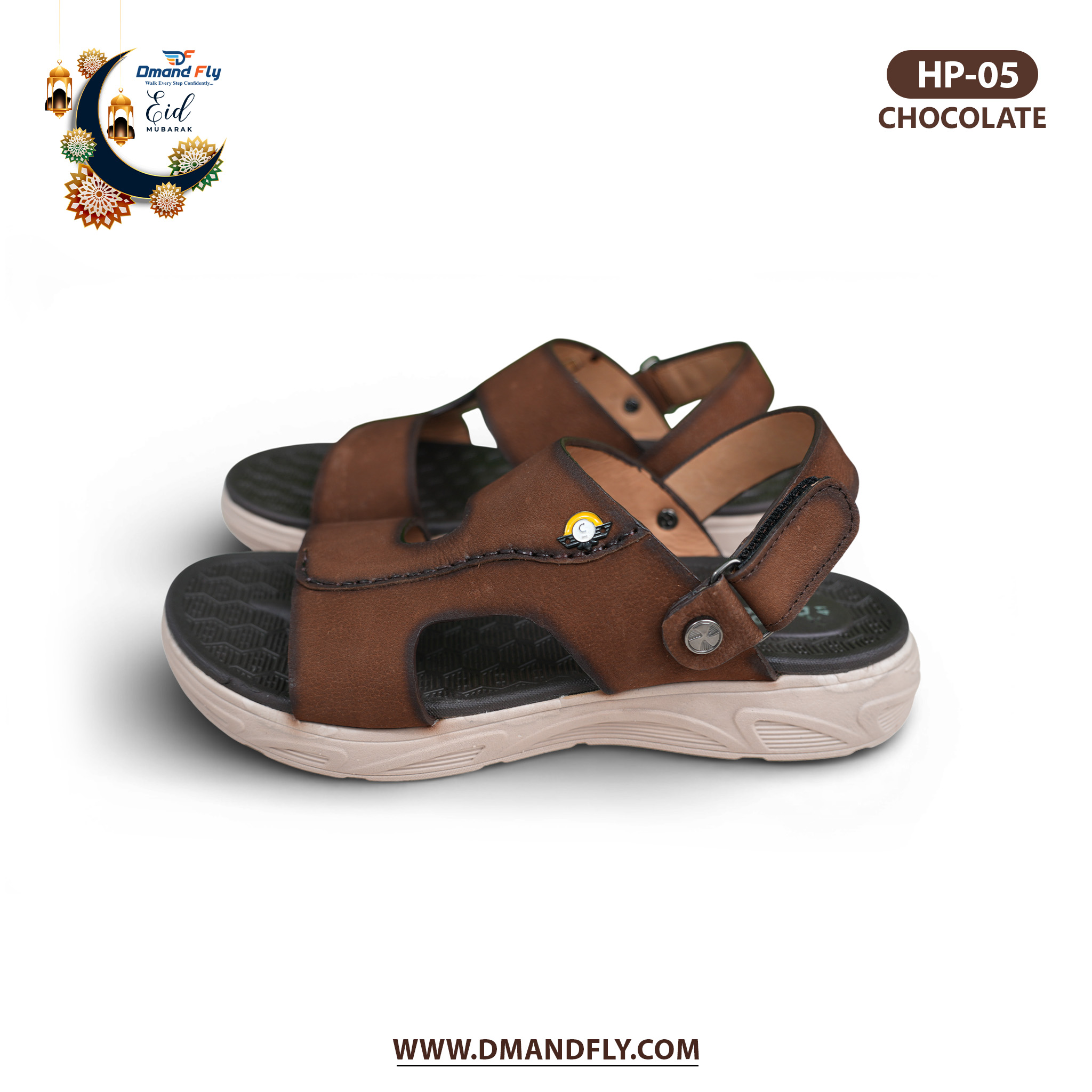 HP-05 Leather Sandal (Chocolate) - Image 2